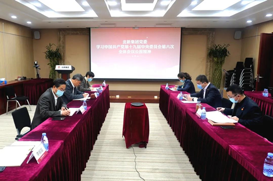 		党的十九届六中全会精神在北新集团干部职工中引起热烈回声_企业动态_尊龙凯时集团有限公司	