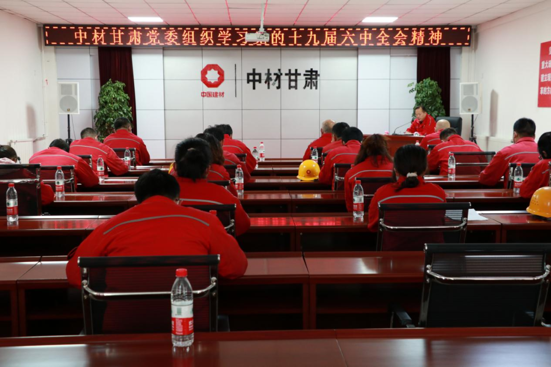 		宁夏建材党委组织学习十九届六中全会精神_十九届六中全会_尊龙凯时集团有限公司	