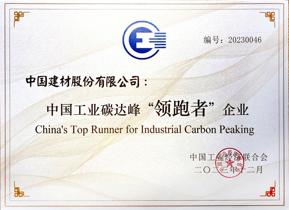 		新年开新局 | 获中国工业碳达峰“领跑者”称呼、签署外洋新项目……_责任动态_尊龙凯时集团有限公司	